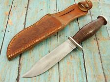 VINTAGE SCHRADE WALDEN NY USA H15 HUNTING SURVIVAL  KNIFE & SHEATH KNIVES TOOLS picture