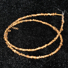 Genuine Ancient Roman Solid Gold Bead Necklace Circa 1st Century AD picture