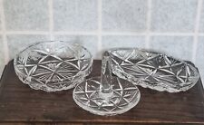 Edinburgh Crystal Glass Dressing Table Accessories Ring Tray Trinket Dishes picture