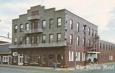 Postcard - Historic Durbin Hotel - Rushville, Indiana - Street View - c1960 picture