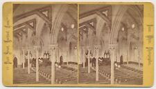 CONNECTICUT SV - Hartford Church Interior - Isaac White 1880s 4 picture