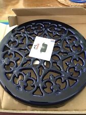STAUB Cast Iron Round Lilly Trivet 9” picture