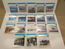 Atlas Editions Military Aircraft, Vintage 260 Flashcard Set with Rare Box picture
