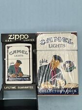 1997 Camel Eddie Collector’s Pack White Matte Zippo Lighter Matching Empty Pack picture