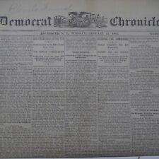 1893 Rochester Democrat Chronicle Newspaper NY James G. Blaine Hawaii Coup Jan. picture