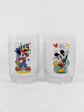 2 Vintage Walt Disney World 2000 Celebration McDonalds Square Drinking Glasses picture