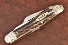 KISSING CRANE SOLINGEN GERMANY NKCA 1970 STAG STOCKMAN KNIFE 1/12000 (15770) picture