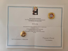 Reliquary Relic 1st class of St. Padre Pio Panno,  with certificate picture