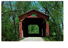 Vintage Putnam County Indiana Craple Covered Bridge Unposted Postcard #454 picture