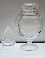 Tiffin Vintage Antique Glass Dakota Apothecary Jar Cone Top 12 7/8