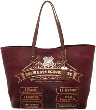 Harry Potter Hogwarts School List Tote Bag Bioworld New with tags Satchel Purse picture