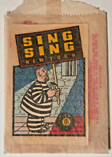 VINTAGE 1940S SING SING NEW YORK PRISONER AUTO WATER DECAL - MINT picture