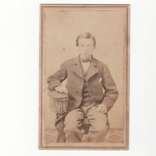 Antique Carte De Visite CDV Card Photograph Young Gentleman Portrait Mayo picture