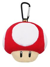 Sangei Trading Super Mario Plush Goods Stuffed Pouch (Super Mushroom) W12.5 x D7 picture