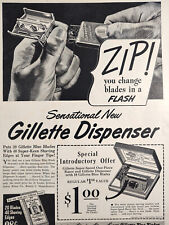 1948 Esquire Ads Gillette Razor Dispenser Johnson Johnson supporter belt picture
