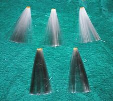5 larger tails made of spun glass for birds, glass fibre, x-mas ornaments picture