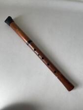 Japanese Shakuhachi Signed Bacho Japanese Musical Instrument Woodwind Two Pieces picture