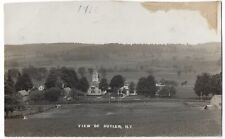 Cuyler NY Bird's Eye View Vintage RPPC Photo Postcard Cortland County picture