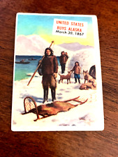 1954 Topps Scoop.  Card #  151 United States Buys Alaska picture