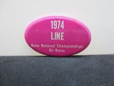 Vintage - 1974 Line Reno National Championships Air Races  - Official Button picture
