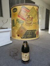 Vintage 1928 Ayala Champagne France Bottle Lamp Stand Decorative Liquor Labels picture