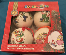 Nintendo Super Mario Christmas Ornaments Set Of 4 NEW GameStop  picture