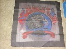 Harley Davidson Bandana Eagle Send Me Your Best Flags Made in The USA VTG picture
