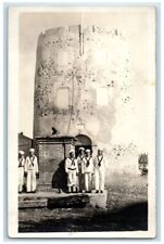 c1920's USS Colorado Navy Sailors Castle Tomb St. Thomas RPPC Photo Postcard picture