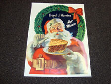 Circa 1950s Lloyd J Harriss Pie Santa Claus Sign picture