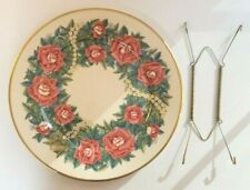 Lenox Collectible Plate - Sentiments Of Roses Collection Love Plate + Holder '97 picture