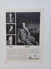 Vintage 1960's Magazine Ad Garrard Turntable Frank Sinatra picture