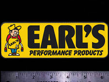 EARL’S Performance Products - Original Vintage 1970's 80's Racing Decal/Sticker picture