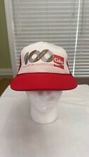 Vintage Coca Cola Coke Centennial Celebration 100 Mesh Snapback Trucker Hat Cap picture