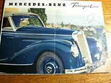 1950 1951 1952 1953 Mercedes-Benz Type 220 170 D DS Color Brochure Original W191 picture