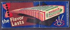 Vintage Matchbook Cover - Wrigley's Spearmint Gum - The Flavor Lasts - Struck picture