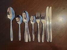SET of 10 Oneidacraft by Oneida in Vallarta Pattern Spoons Forks Knives Steel  picture