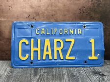 Vintage California Vanity License Plate - CHARZ 1 picture