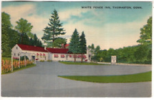 LINEN Postcard       WHITE FACE INN  -  THOMASTON, CONNECTICUT picture