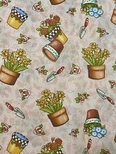 Vintage New Mary Engelbreit 2000 Cotton Fabric By VIP Cranston 1/2 Yard picture