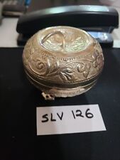 SLV 126 925 STERLING SILVER INDIAN HAND MADE VINTAGE CROWN HOLDER-CONTAINER picture
