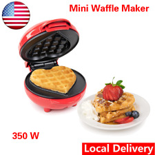 Table Top Mini Waffle Maker Cooking Surface Non Stick Waffle Mold US Plug  picture