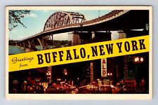 Buffalo NY-New York, General Banner Greetings, Antique, Vintage c1962 Postcard picture