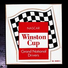 WINSTON CUP Nascar Grand National Drivers  Original Vintage Racing Decal/Sticker picture