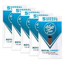 High Tea Wraps ROYAL SWEET Flavor 25 Natural Herbal Wraps Total (5 Pouches) picture