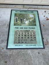 Vintage Large Delmar Delaware Advertising Calendar WWI Soldier picture