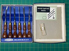 MARPLES No. 152 Carving Chisels SET of 6 in Original Box - Early Quality picture
