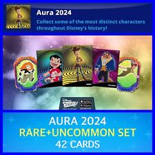 AURA 2024-RARE+UNCOMMON SET-42 CARD SET-TOPPS DISNEY COLLECT picture