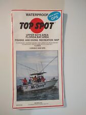 Top Spot Upper Keys Florida Bay Areas Foldout Map Fishing Diving Boat picture
