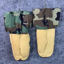 New Military Extreme Cold Weather Mittens Gloves Woodland Camo Medium picture