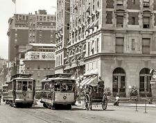 1908 BROADWAY & TIMES SQUARE New York STREET CARS Photo (183-R ) picture